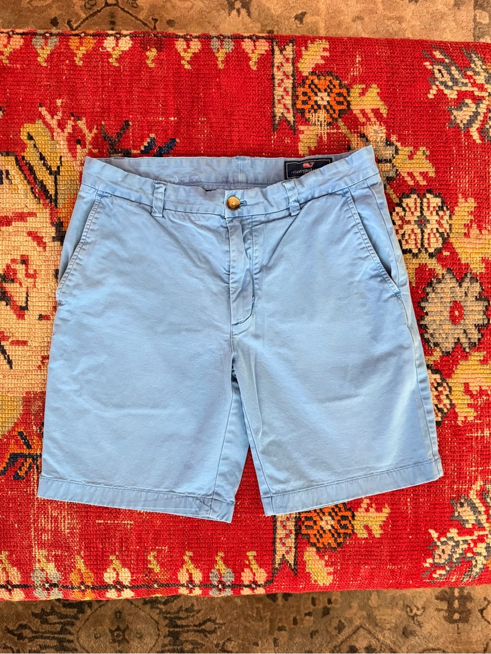 Vineyard Vines Light Blue Cotton Chino Shorts